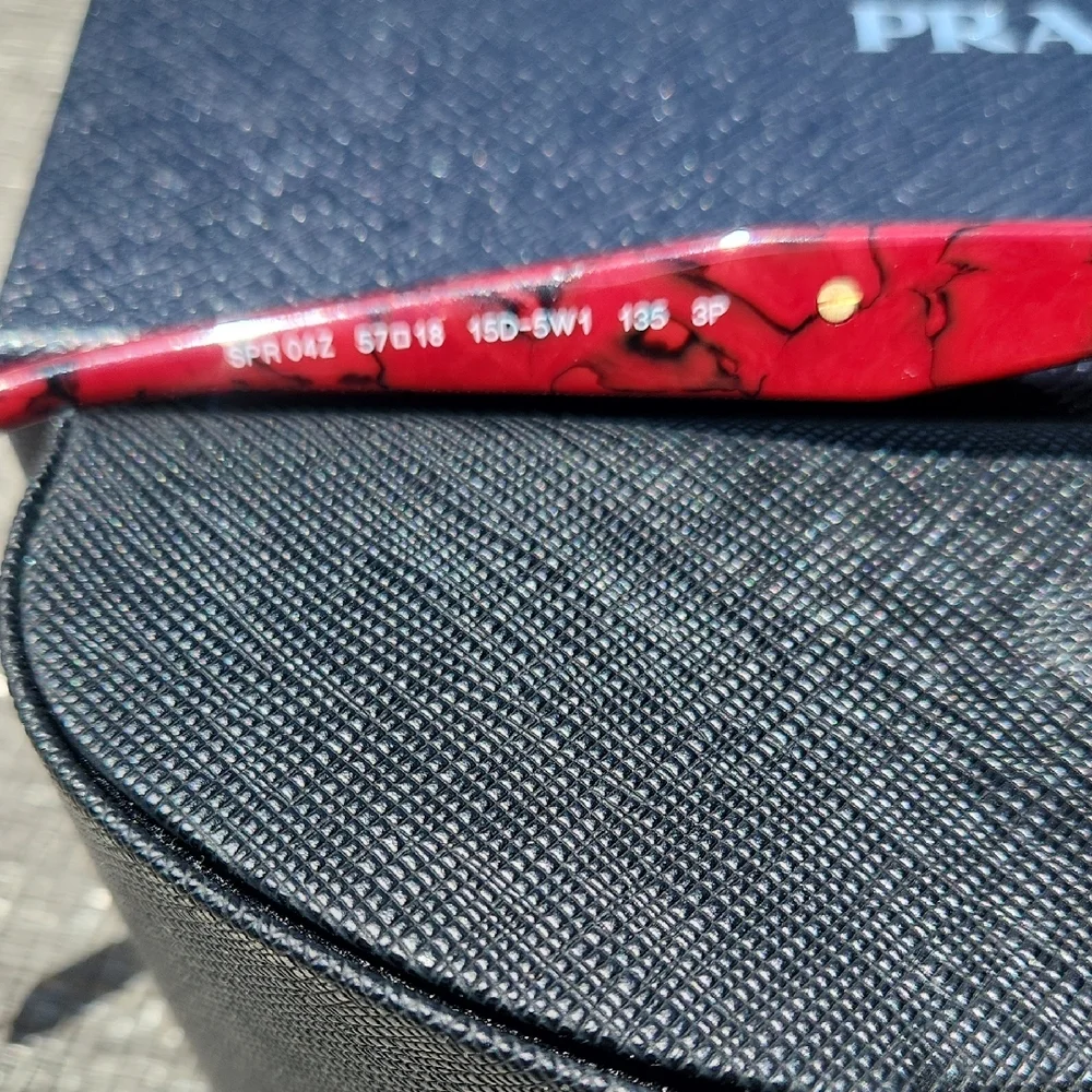 Prada Red Sunglasses - Picture 4 of 15
